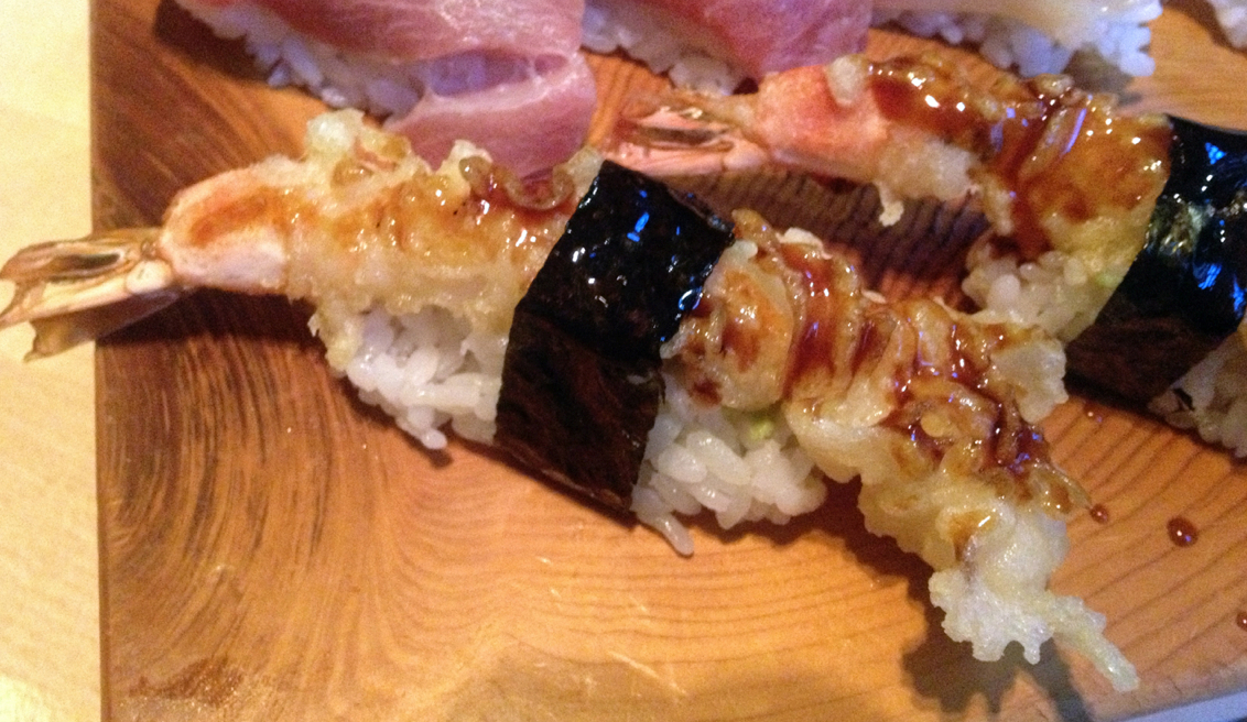 Ebi Tempura Sushi (Information) Love Sushi